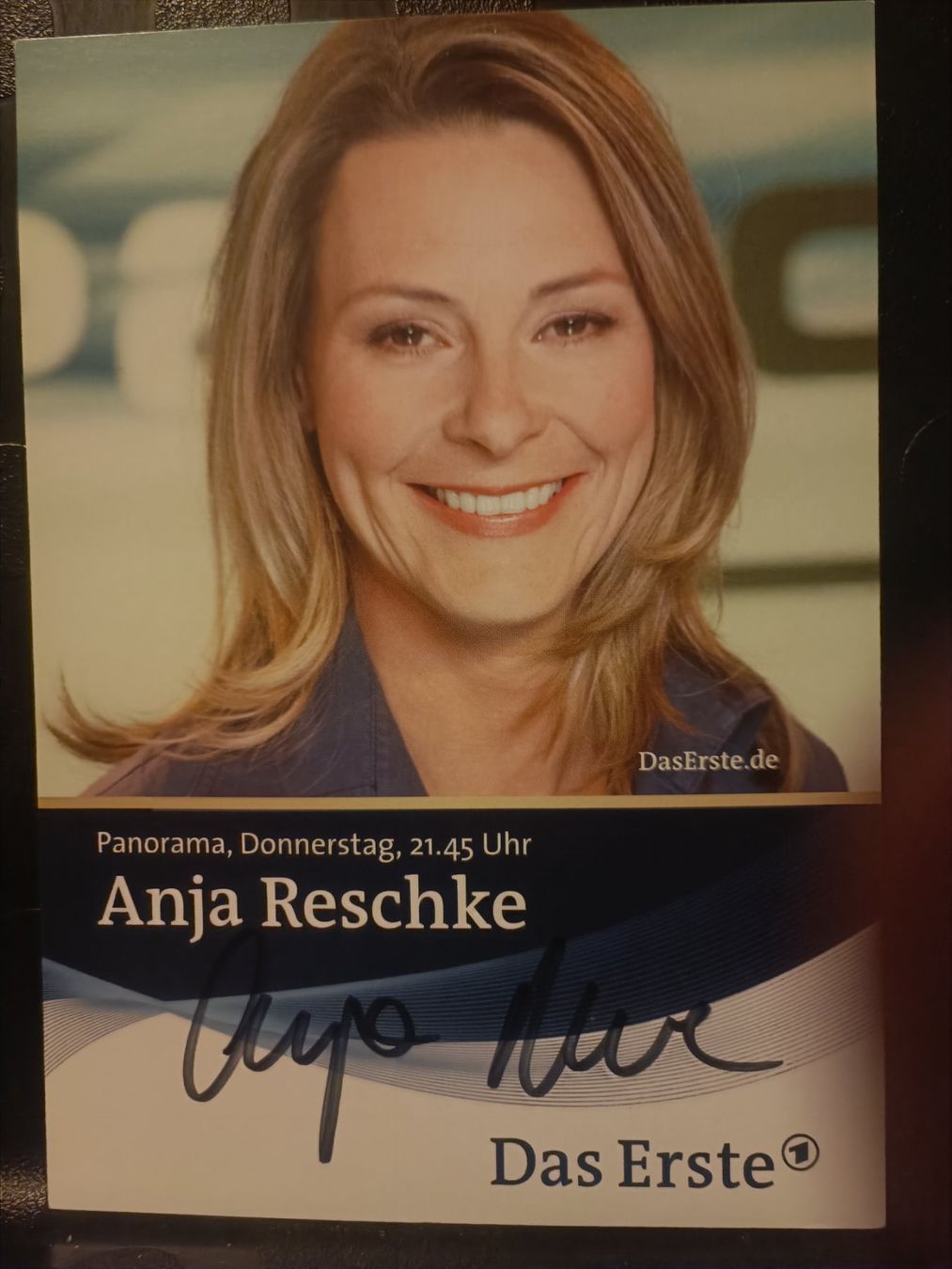 Autografi: Anja Renschke - handsigniert ARD Karte – Usato da Menziken venduto da Artographs