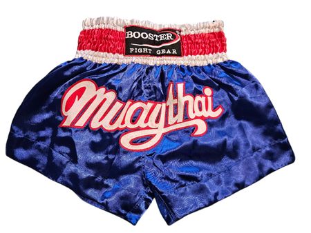 Shorts Muay Thai Booster Fight Gear blu taglia M — Nuovi