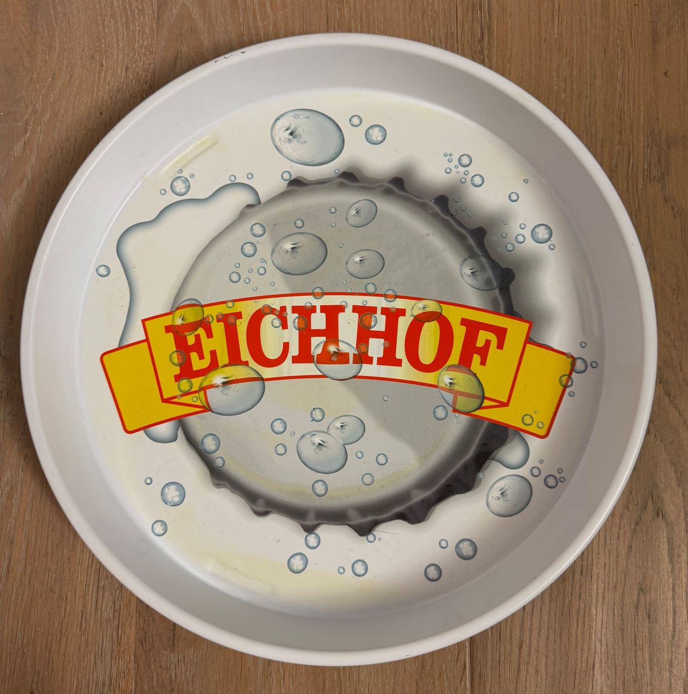 Plateaux: Schönes Serviertablett Eichhof Bier Werbung Tablett – D'occasion à Rothrist par Luckywinner