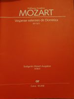 Mozart - Vesperae solennes - KV 321 - Partitur, neu