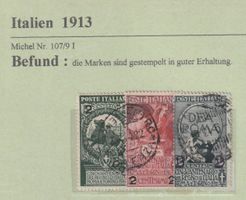 Italien - 1913 ,Nr.29/36 gestempelt