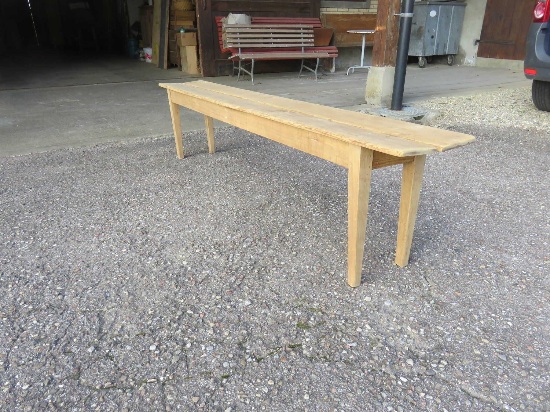 Bänke: antike Biedermeier-Tannenbank 200cm – Gebraucht aus Ruswil von Mfladibus 3