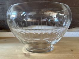 Glas Schale Schüssel Vintage Deko Kristallglas