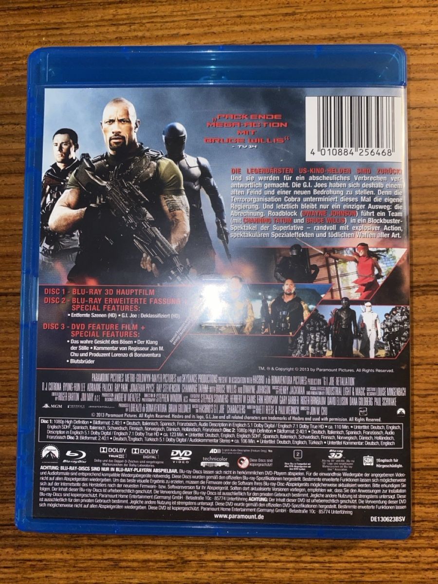 Tutti i DVDs: G.I. Joe 3D - Die Abrechnung (Blu-ray 3D) – Usato da Rüschlikon venduto da Granulat204 1
