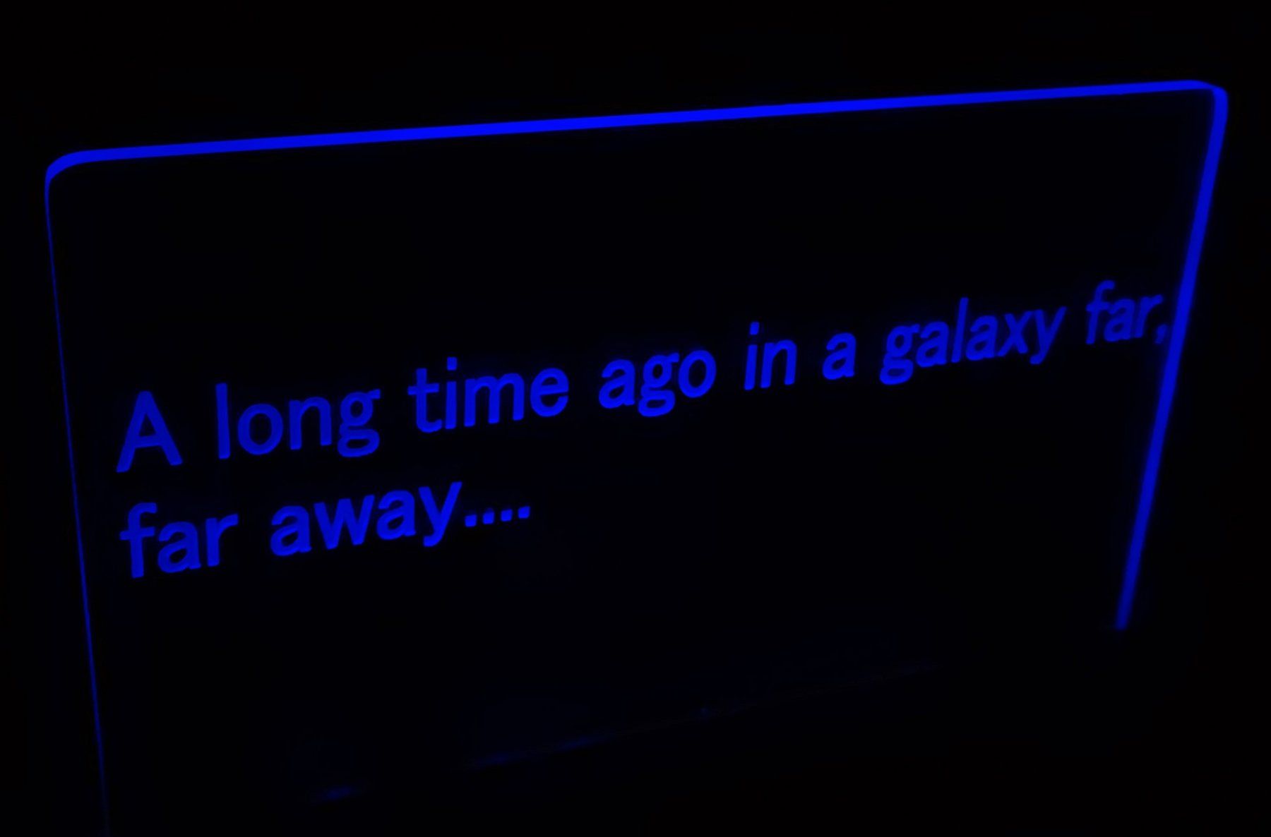 Tutte le decorazioni: Beleuchtetes Star Wars Plexiglas-Schild – Usato da Arlesheim venduto da Jokerman69 1