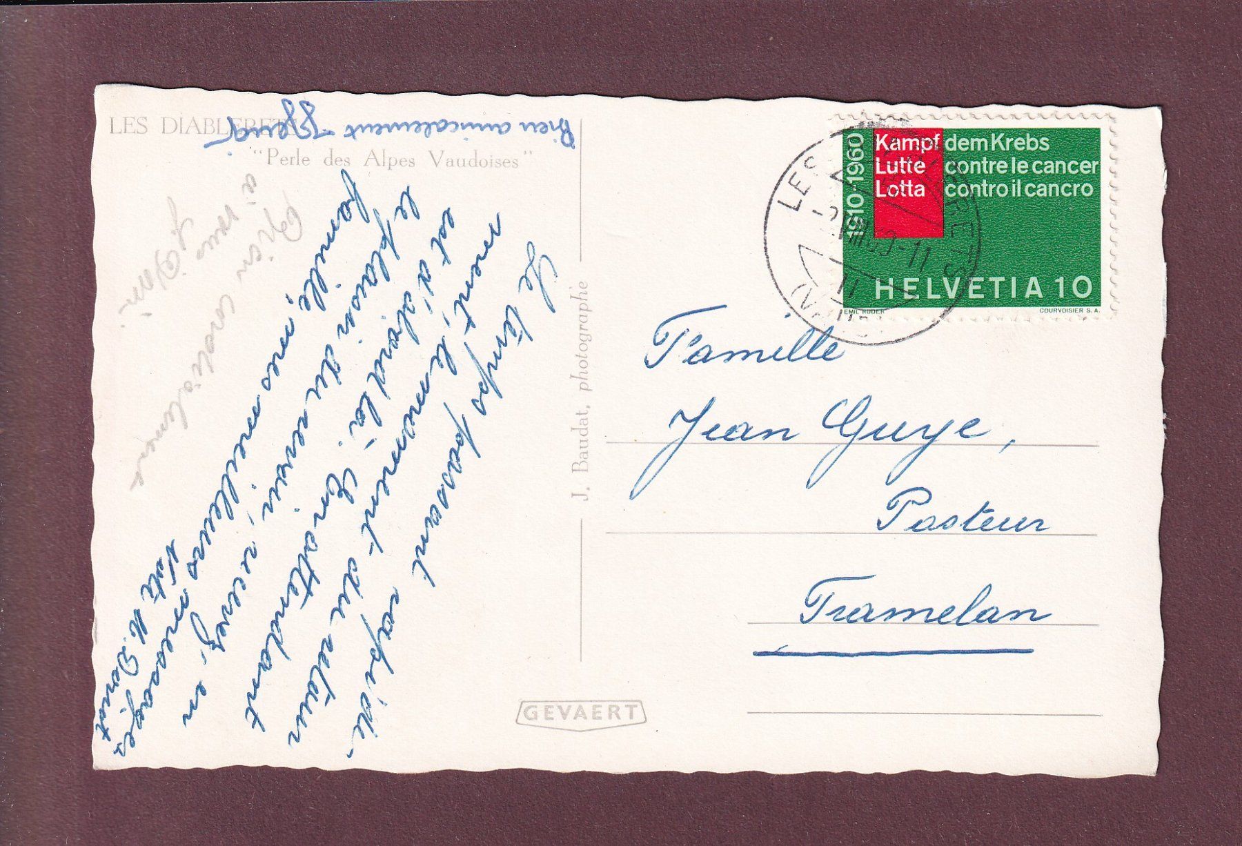 Cartes postales: LES DIABLERETS - 1960 – D'occasion à Pully par nicecards 1