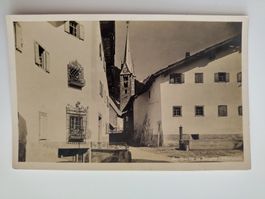 Dorfpartie Bergün/Albulatal, ungelaufen, um 1930
