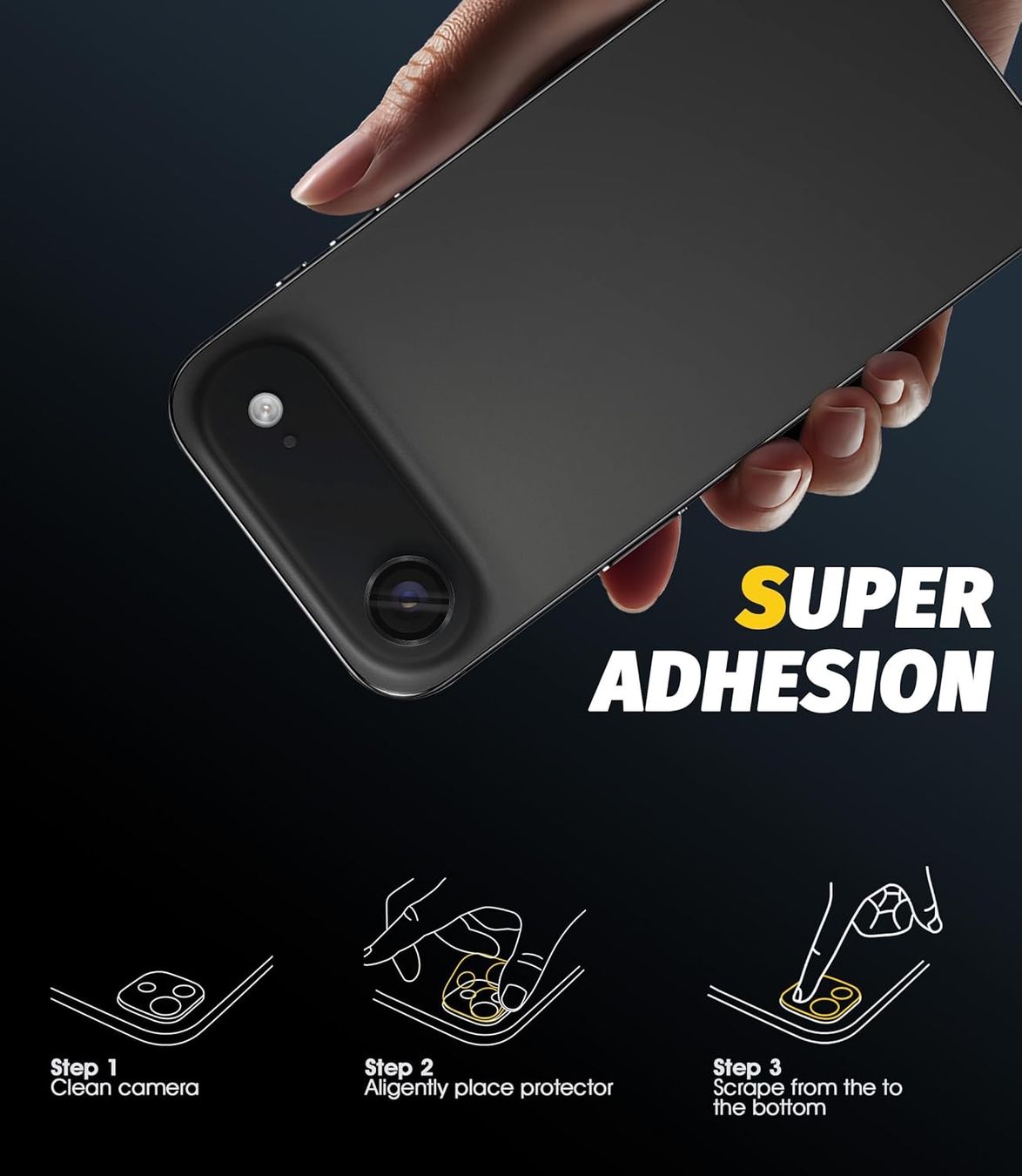 Apple Telefoni cellulari / Smartphones: iPhone AIR  - 3 Verres protection Caméra NOIR – Nuovo e nell'imballaggio originale da Morges venduto da DigiAC 5
