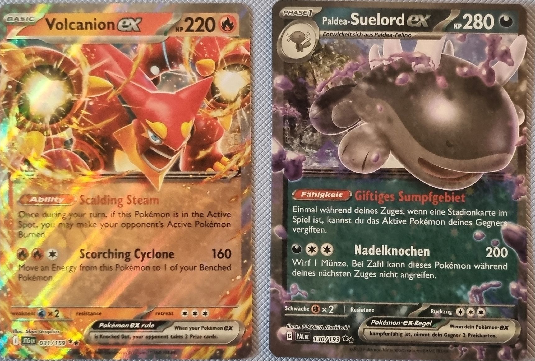 Pokémon Sammelbilder & Trading cards: Pokemon Suelord EX & Volcanion EX – Neu (gemäss Beschreibung) aus Oberbipp von ret_6hxb