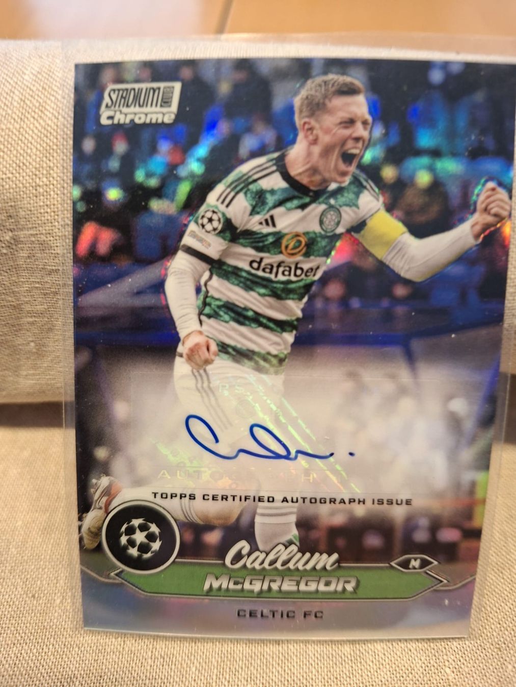 Topps Carte collezionabili: Topps UCC Chrome Stadium 2023/24 Callum McGregor Auto Base – Usato da Stallikon venduto da Pamircors