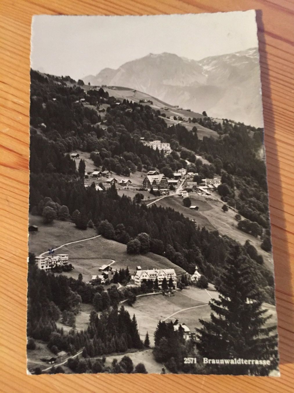 Ansichtskarten: Braunwaldterrasse - AK 1946 – Gebraucht aus Oberuzwil von Henri09