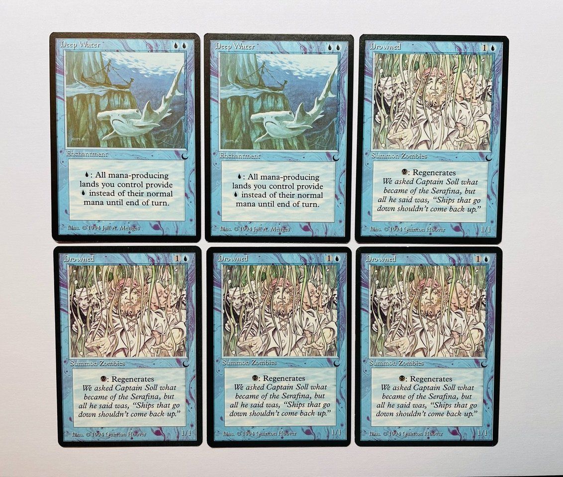 Magic The Gathering Carte collezionabili: Magic The Gathering Common Blau 16x The Dark – Usato da Duggingen venduto da nad_6yzh 2