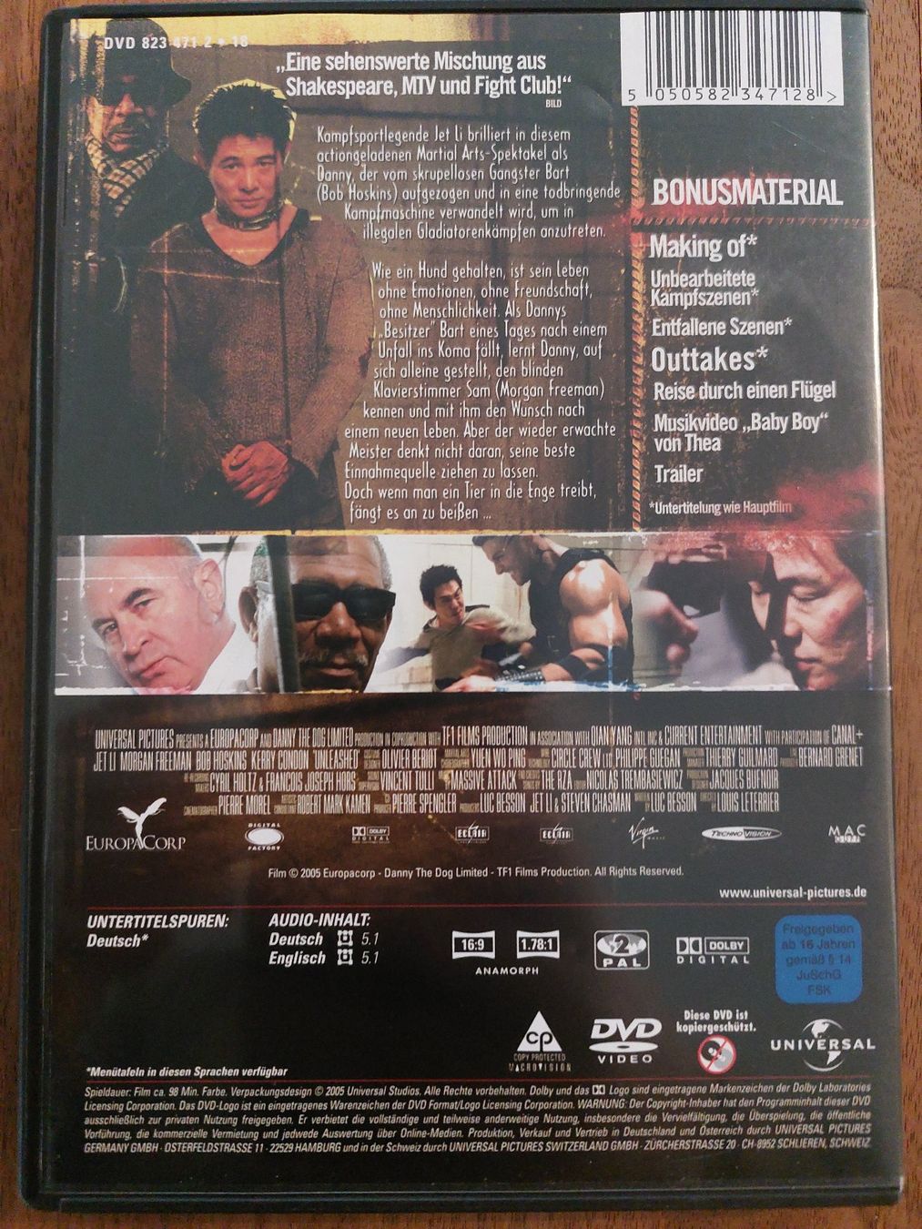 Tutti i DVDs: DVD - Unleashed mit Jet Li & Morgan Freeman – Usato da Rheinfelden venduto da FilmAuktion 1