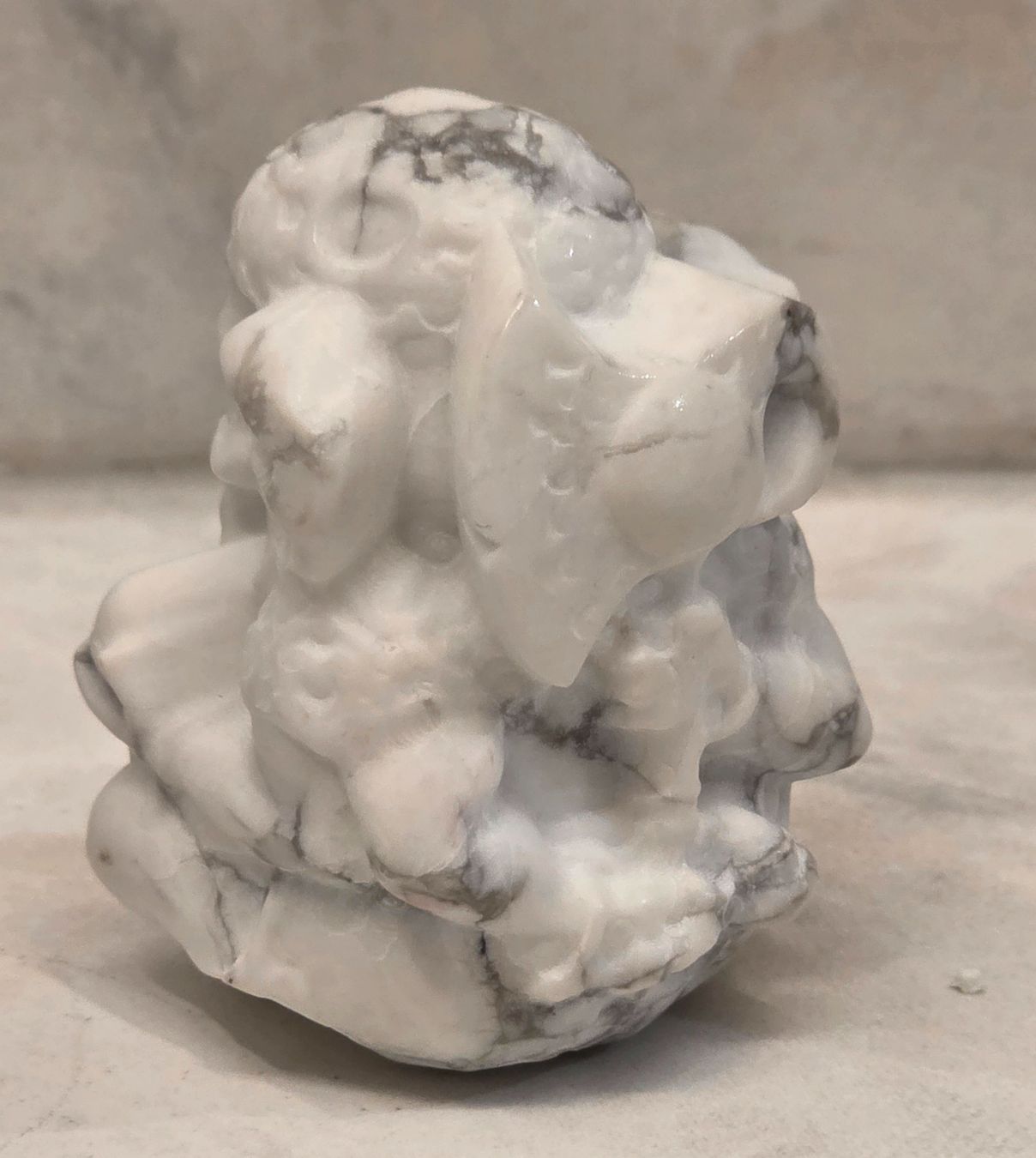 Minerali & Pietre curative: Howlith Ganesha 156g – Nuovo e nell'imballaggio originale da Matzingen venduto da Shay_Crystalz 2