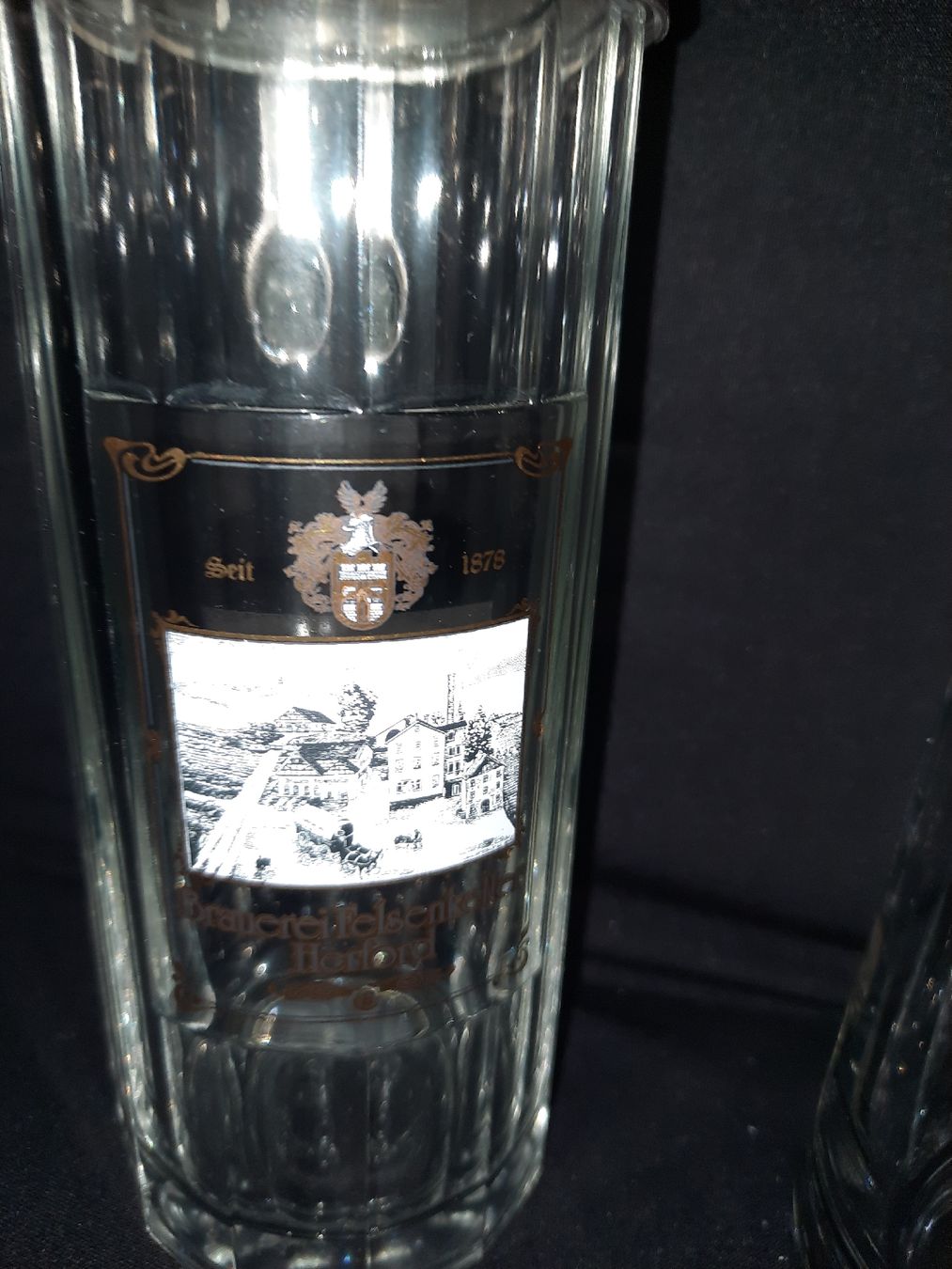 Feldschlösschen Bicchieri: 2x Bierkrug mit Zinndeckel – Usato da Zuchwil venduto da bvj_5t82 1