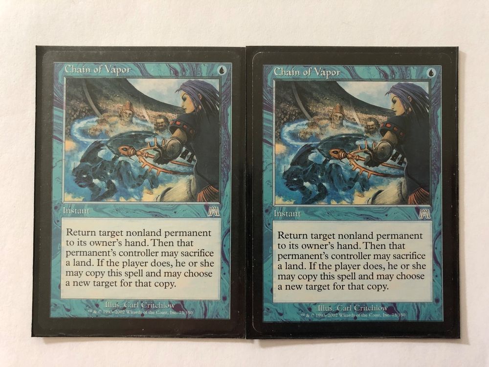 Magic the Gathering 2x Chain of Vapor Kaufen auf Ricardo