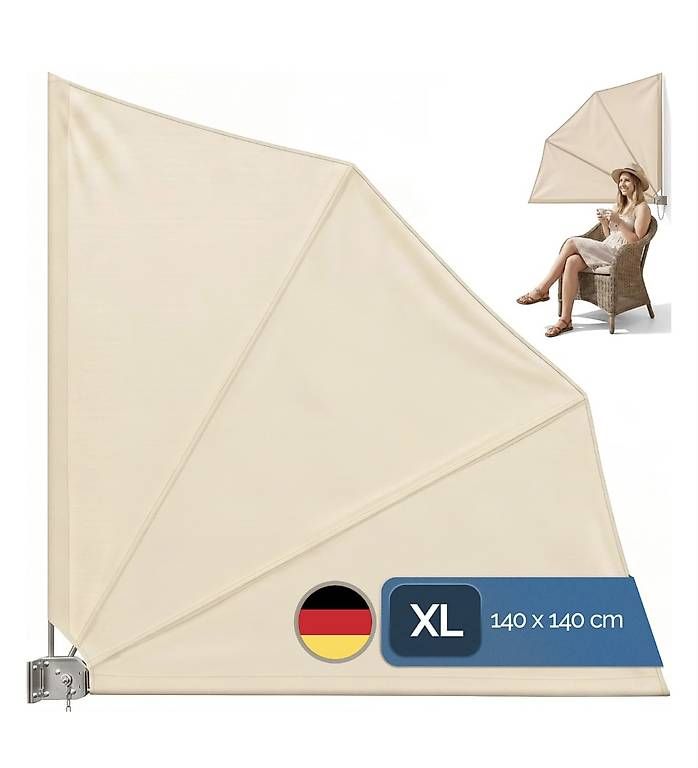 Glatz Parasols: Detex Balkonfächer NEU / OVP – D'occasion à Brunnen par mar_b2s6