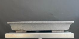 Bonsaischale aus echtem Stein Unikat in Bildhauerqualität