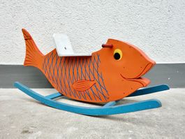 WISA GLORIA Schaukelpferd FISCH Fischschaukel Schaukelfisch