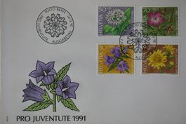 Pro Juventute Ersttagsbrief 1991
