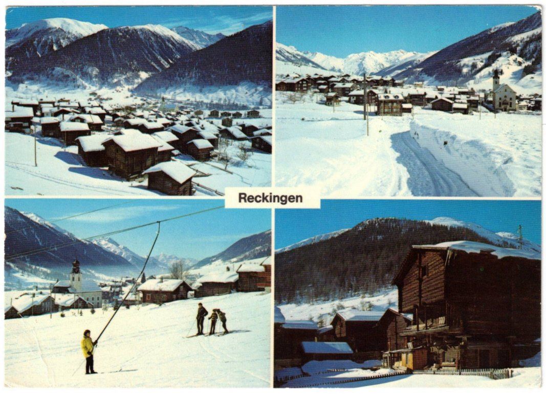 Cartoline postali: Reckingen - 4 Bild AK – Usato da Binningen venduto da Mountainrider