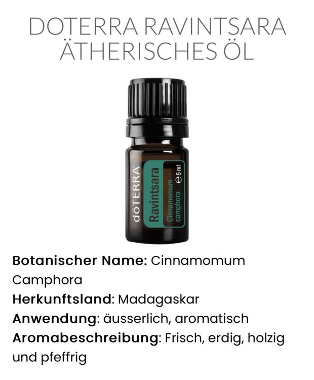 Ravintsara Döterra (Neu und originalverpackt) in Visp für CHF 38 – mit ...