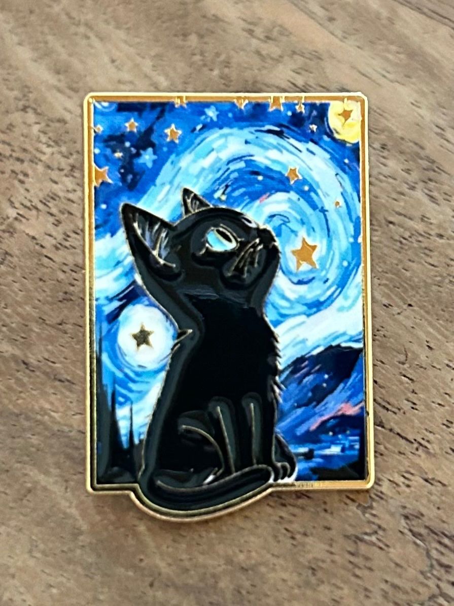 Placchette & Badge: Pin Katze Gemälde Van Gogh – Nuovo e nell'imballaggio originale da Geneve venduto da vane267