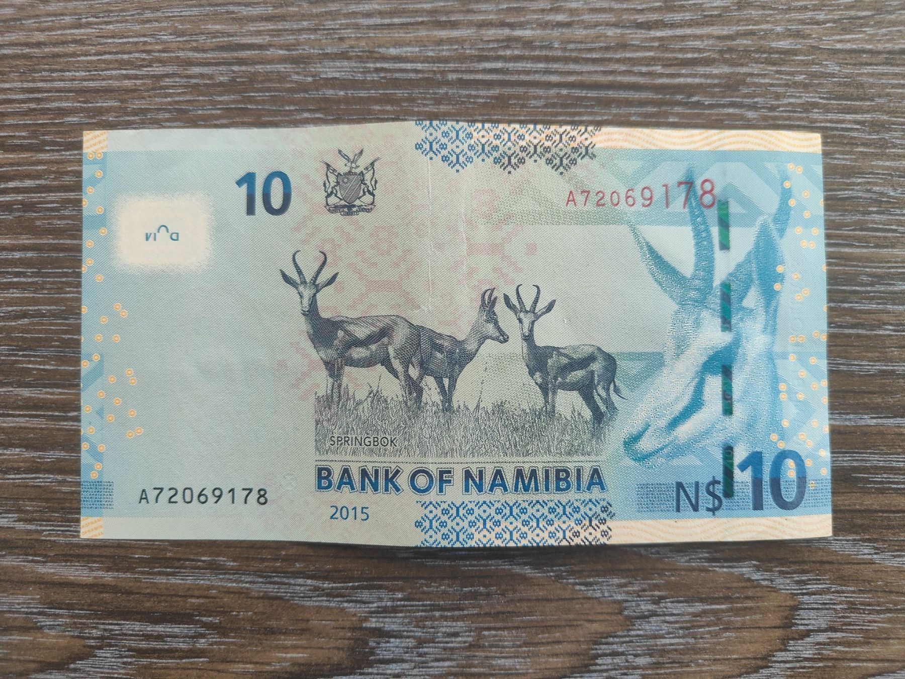 Billets de banque: Namibia 10 Namibia Dollars 2015 !!!!! – D'occasion à Flaach par Lonzo99 1