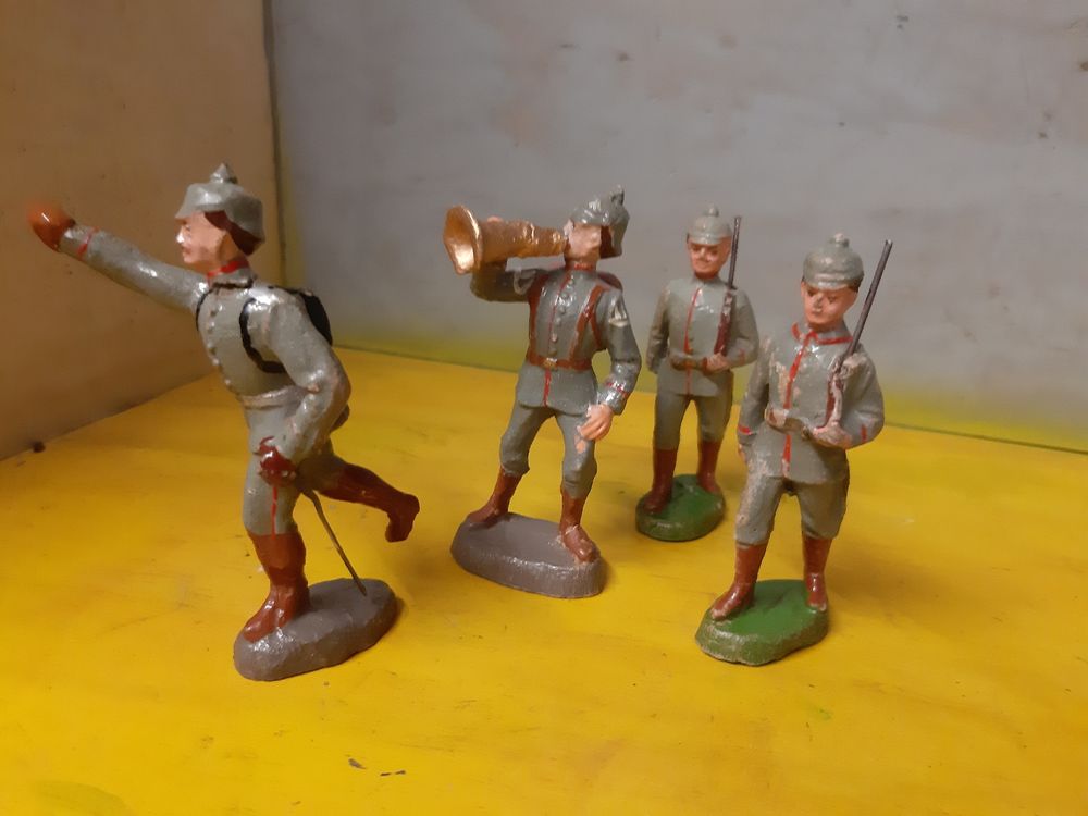 Soldat Elastolin – Officier Allemand Au Fixe – Seconde Guerre – 1:32 – Très Bel état