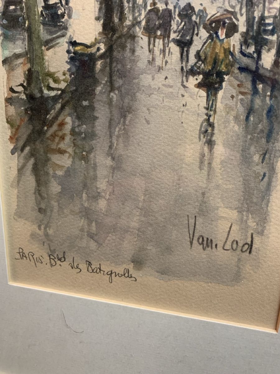 Gemälde: Van LOD Aquarell Paris – Gebraucht aus Wolfhalden von SecondAntique 2