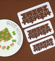 3 Puzzle Ausstechformen Fondant Guetzli Kekse