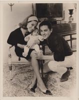 ***ALAIN DELON & FAMILY*** -1960s Original Vintage Photo