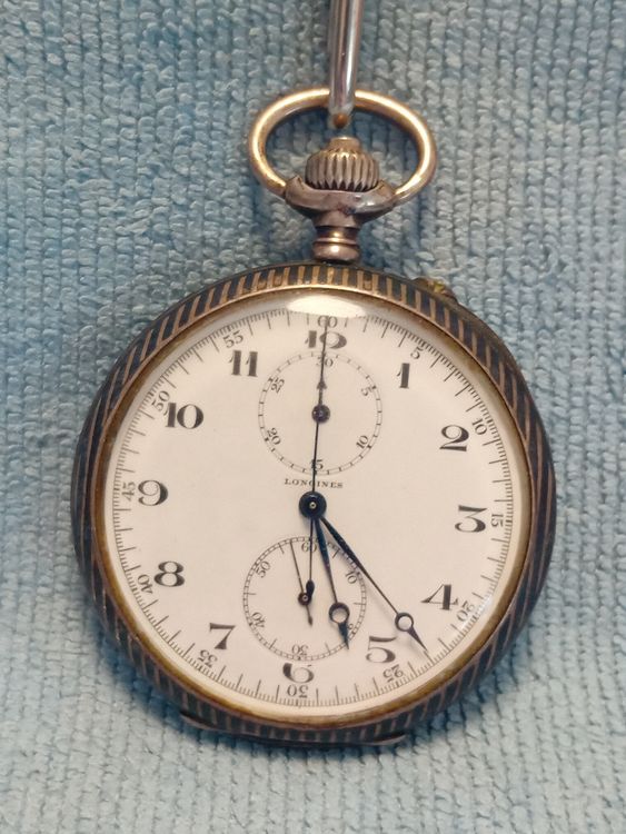 Montre De Poche Chronomètre Nidor En Argent 800 - Fonctionne - Occasion Vintage