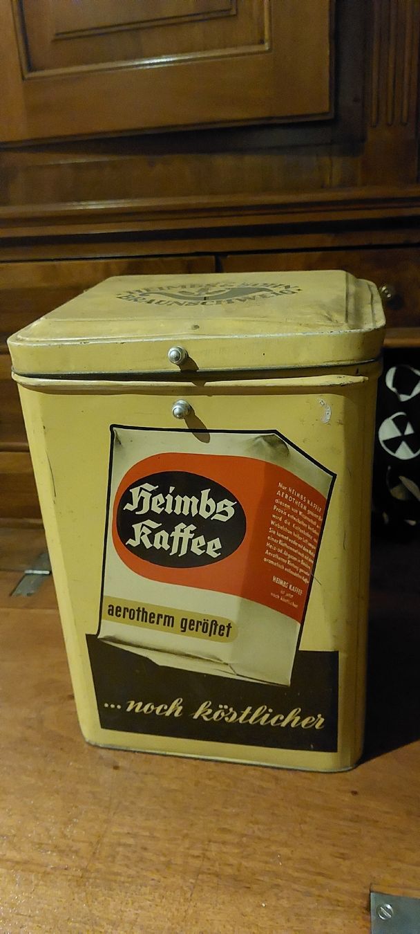 Insegne: büchse blech heimbs kaffee – Usato da Opfertshofen SH venduto da museumswert