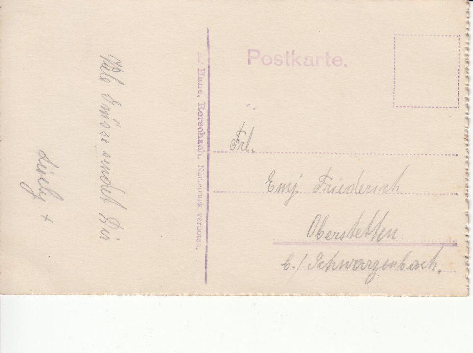 Ansichtskarten: Wattwil, Yberg, ca. 1925 – Gebraucht aus Bürglen TG von StampGraf 1