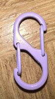 Mini mousqueton double mauve 3cm neuf! Léger et cool!