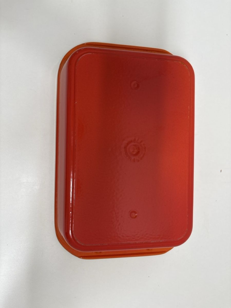 Teglie da forno: Gusseiserne Backform orange rechteckig  – Usato da Kilchberg ZH venduto da bau_x7vy 2