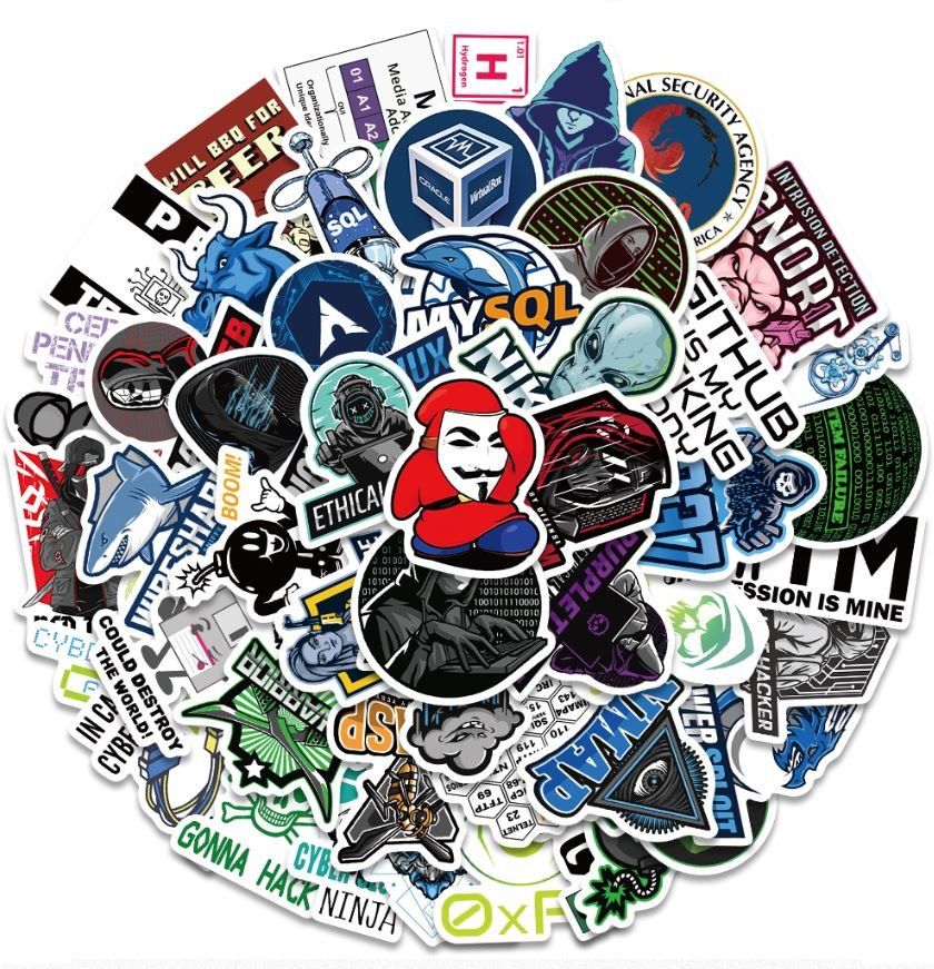 Sticker: hacken hacker Computer Laptop DDOS Windows 50 tlg Stickerset – Nuovo e nell'imballaggio originale da Dättlikon venduto da easythings 6