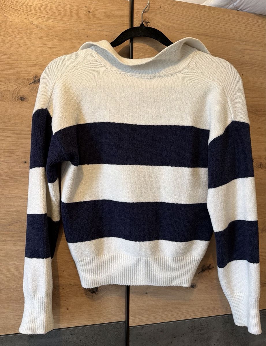 Pullover & Sweatshirts: Pull Subdued rayé blanc marine col polo taille S – Gebraucht aus Renens VD von nal_yd2y 2