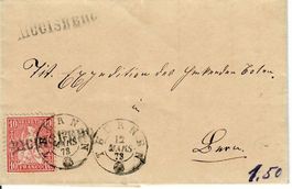 Brief, Thurnen 1873 - Stabstempel Riggisberg