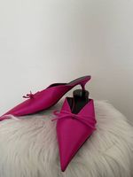 PINK BALENCIAGA MULES MIT SCHLEIFE