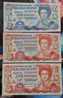 Falkland Islands 1,5,5 Pounds UNC