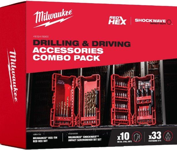 Milwaukee Alle Werkzeuge: Milwaukee SHOCKWAVE Aktionsset Metallbohrer & Schrauberbits – Neu und originalverpackt aus Mönthal von Maschinenhaus 1
