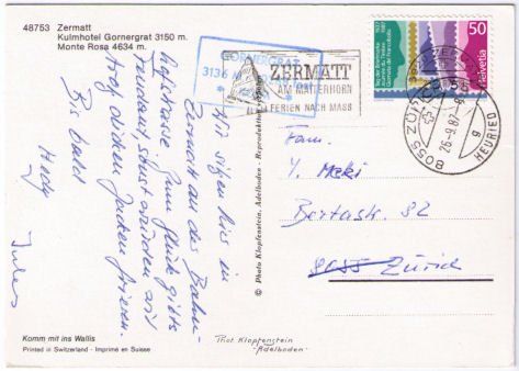 Cartes postales: Zermatt - Gornergrat – D'occasion à Binningen par Mountainrider 1