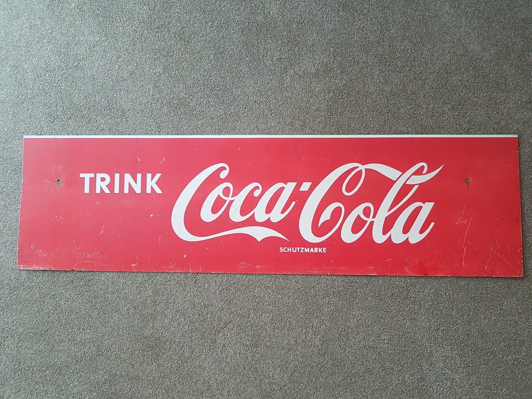 Coca-Cola Insegne: Coca Cola Blechschild – Usato da Mollis venduto da Cadillac58
