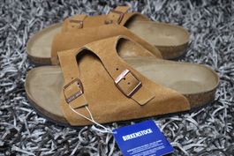 Birkenstock, Zürich, Veloursleder, Gr. 41, mink / braun, NEU