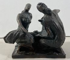 Milos Axman (1926-1990) Bronze Skulptur  >>Frauen mit Krug<<