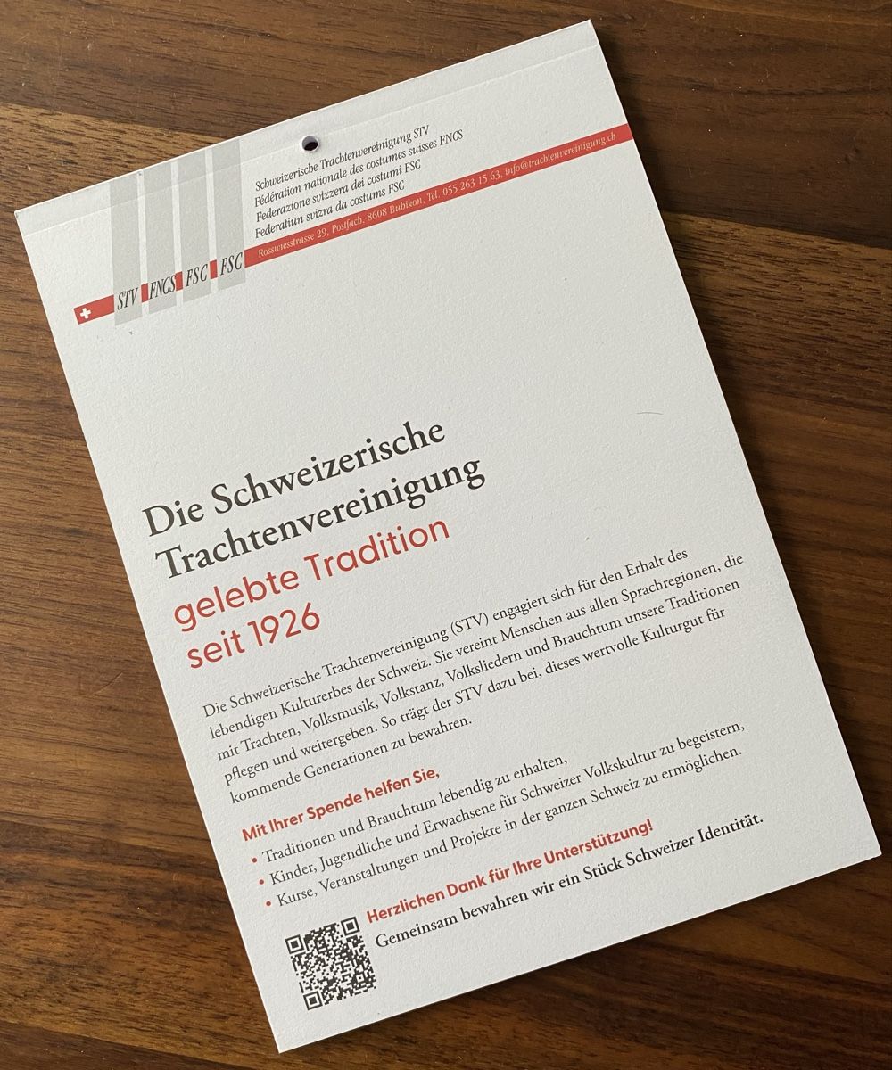 Calendari: Kalender TRACHTEN 2027 – Nuovo e nell'imballaggio originale da Dietlikon venduto da Sa_Biene 1
