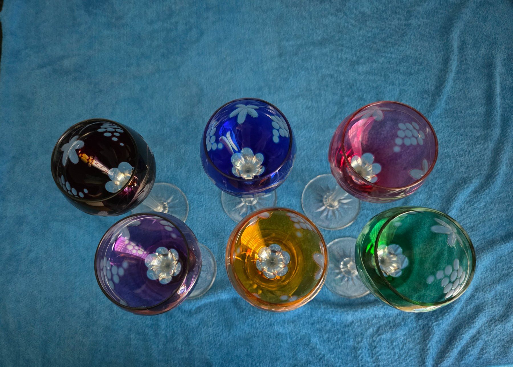 Verres: 6 farbige Weingläser – D'occasion à Villmergen par stier74 3
