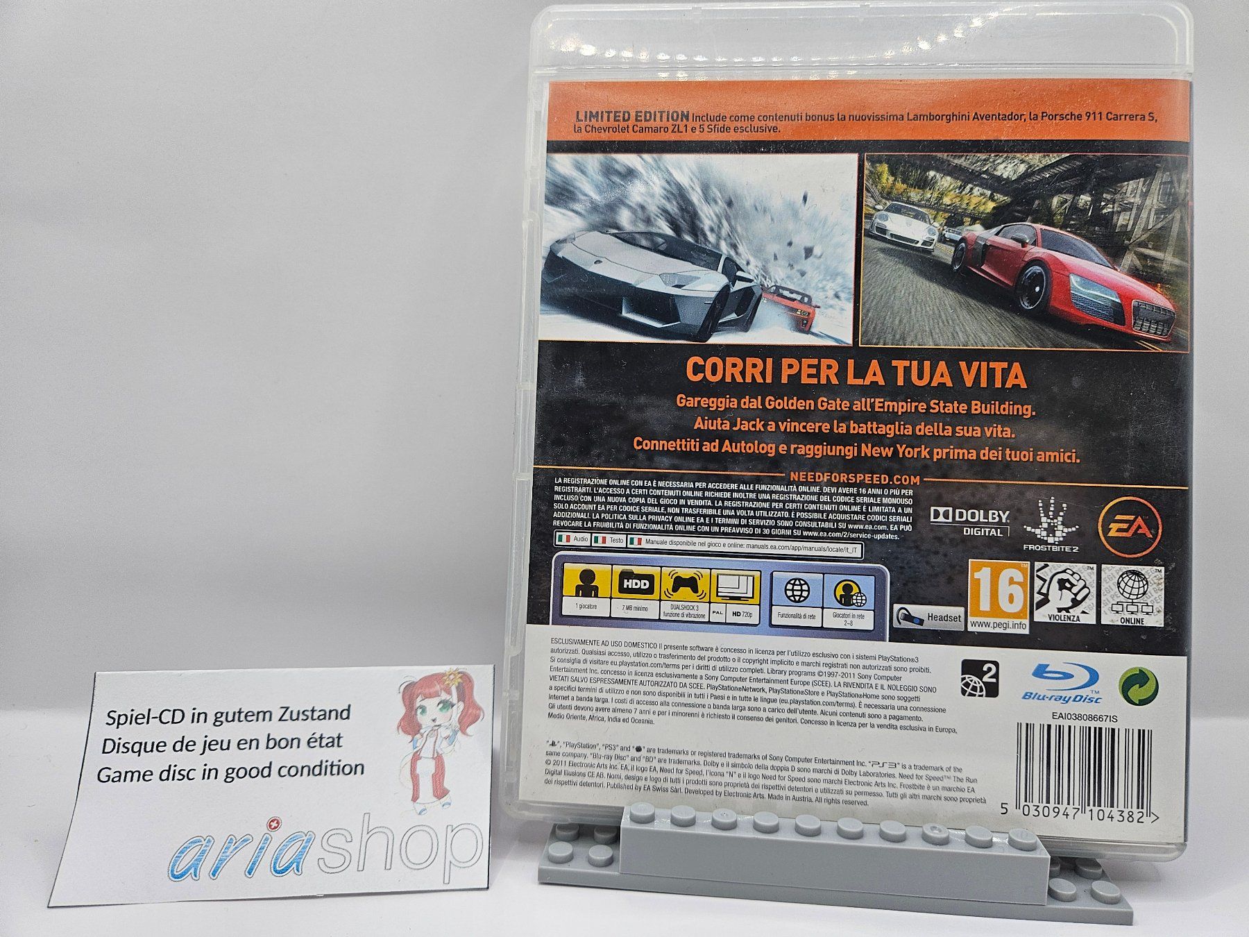 Sony Giochi: Need for speed The Run PS3 DE / FR / EN CIB – Usato da Hauterive NE venduto da ariashopch 1